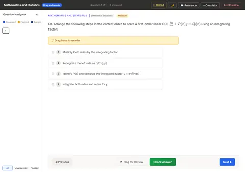 Desktop reorder alternate-format practice question