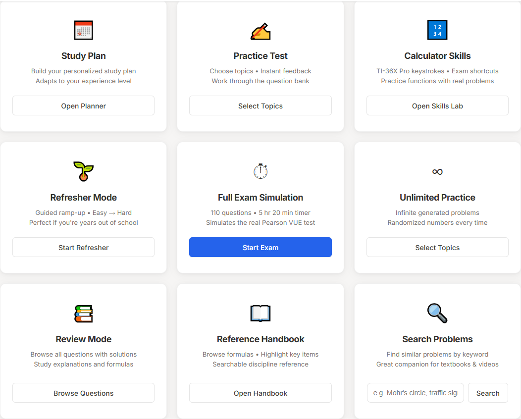 Desktop app study mode cards